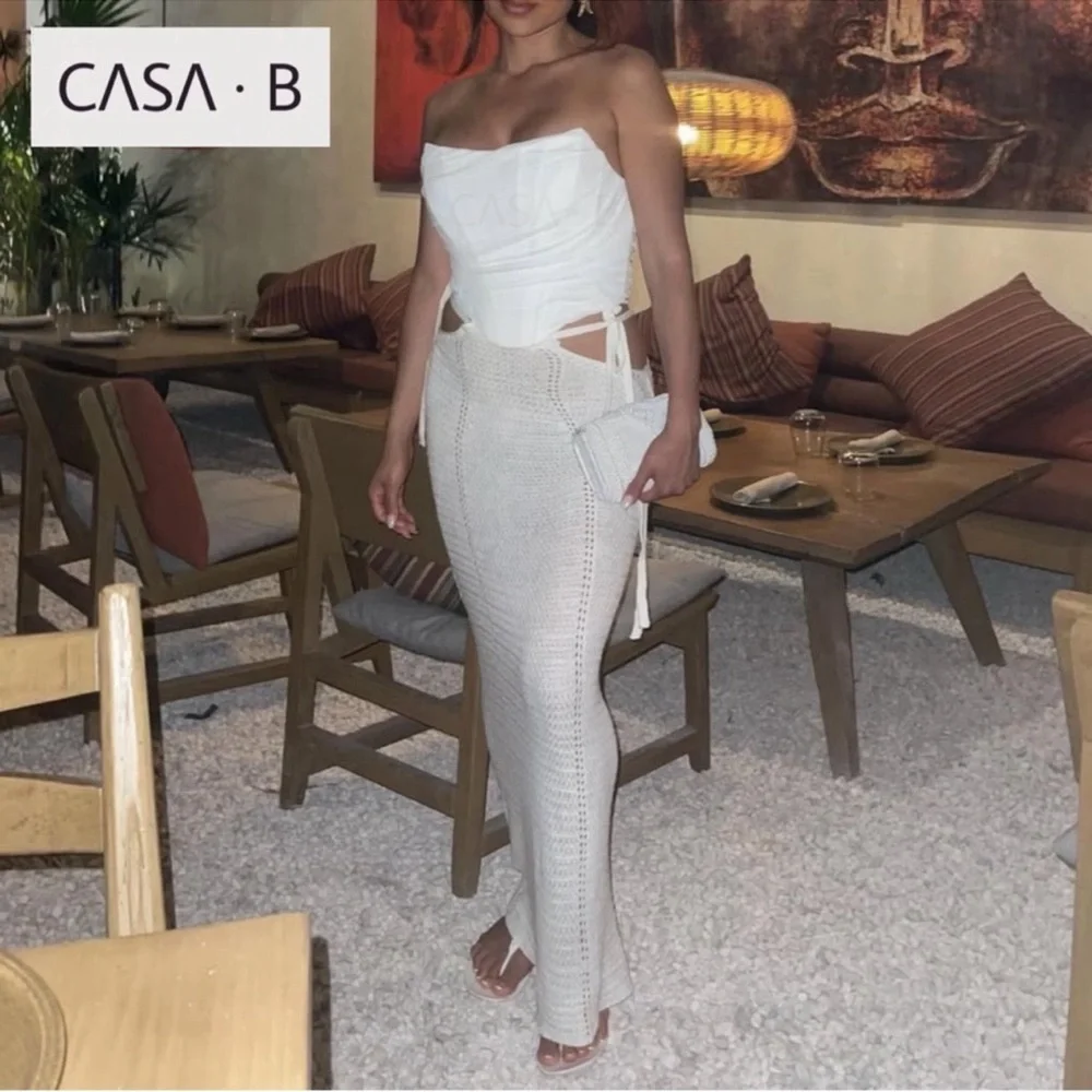 CASA B | The Venice Corset Top & Lunea Knit Skirt Set
